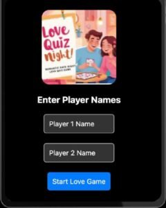 Read more about the article Romantic Game Night App