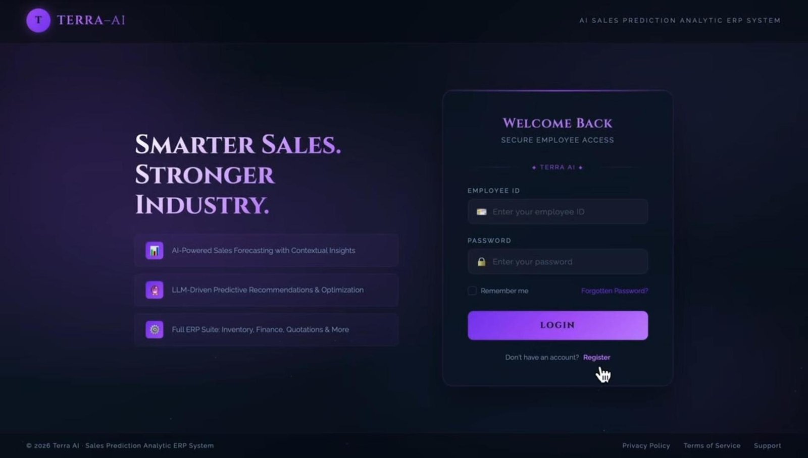 You are currently viewing Enterprise Resource Planning (Terra AI – Sales Enterprise)